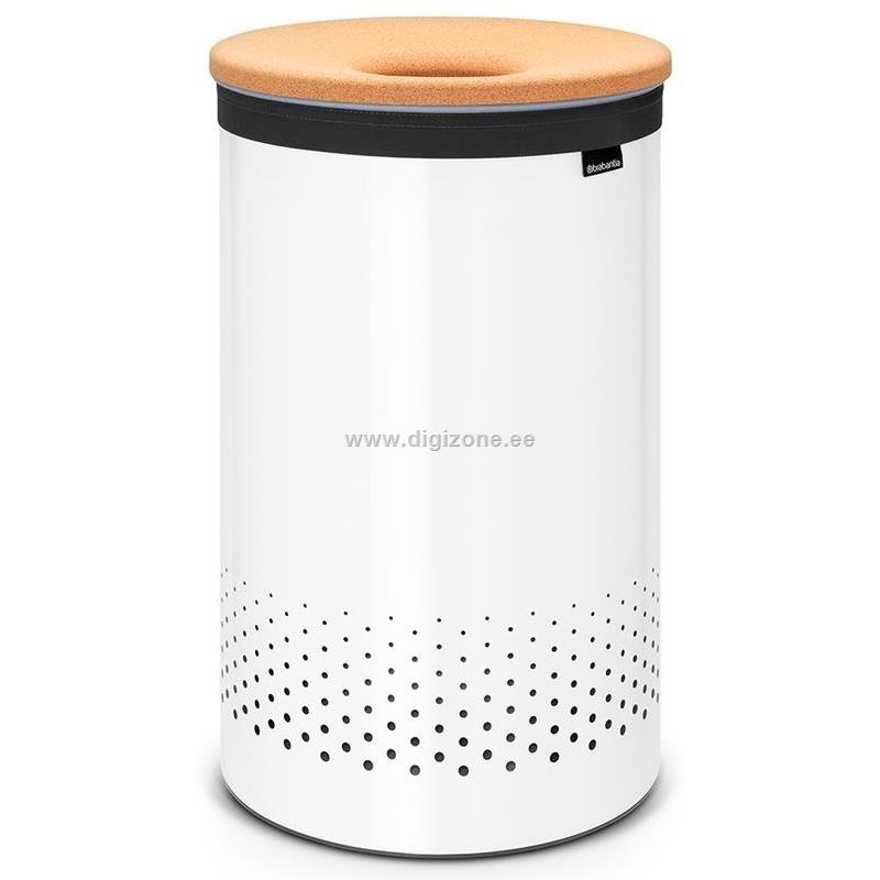 Brabantia pesukorv Laundry Bin with Cork Lid, 60L, valge