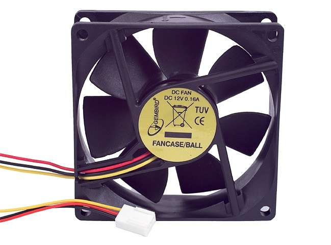 Gembird korpuse jahutus Cooling Fan 80x80x25mm 3Pin Ball for PC/power supply