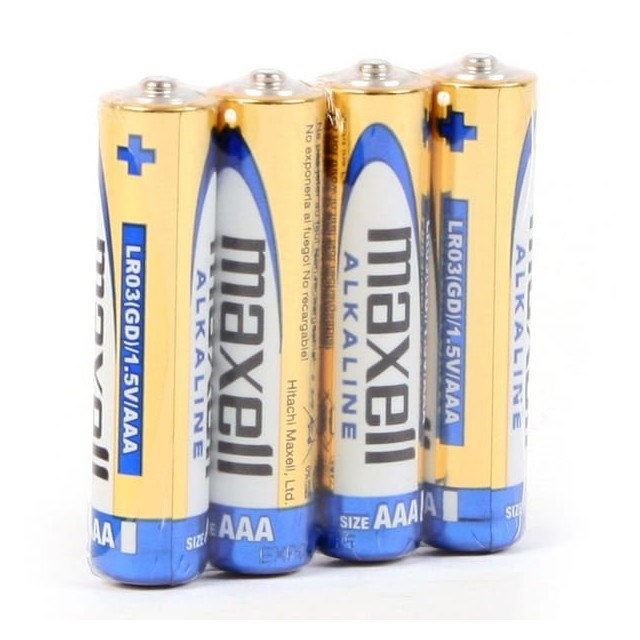 Maxell patarei ALKALINE LR03 LR3 AAA alkaline batteries, 4-pack, 1.5V, foil packaging