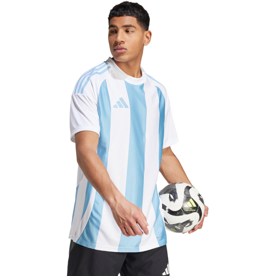 Adidas Teamwear T-särk meestele Striped 24 Jersey valge-sinine IW4555 suurus M