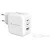 CONCEPTRONIC laadija ALTHEA17W 3-Port 67W GaN USB PD Charger