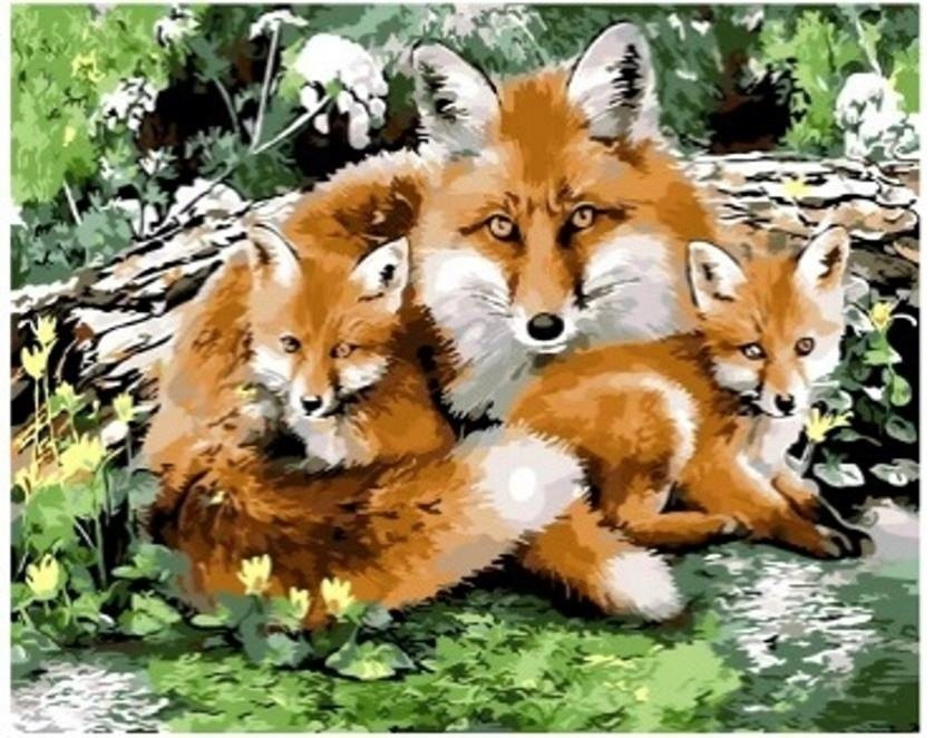 Norimpex teemantmaal Diamond Mosaic - Lisia rodzina