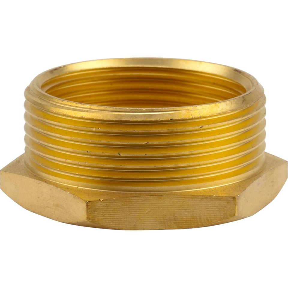 Gardena otsik 07273-20 Brass Reducer 47.9mm (G 1.1/2") > 42mm (G 1.1/4"), kuldne