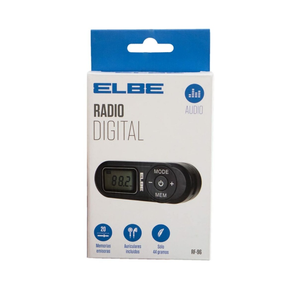ELBE Kaasaskantav Digitaalne Raadio RF96 must FM