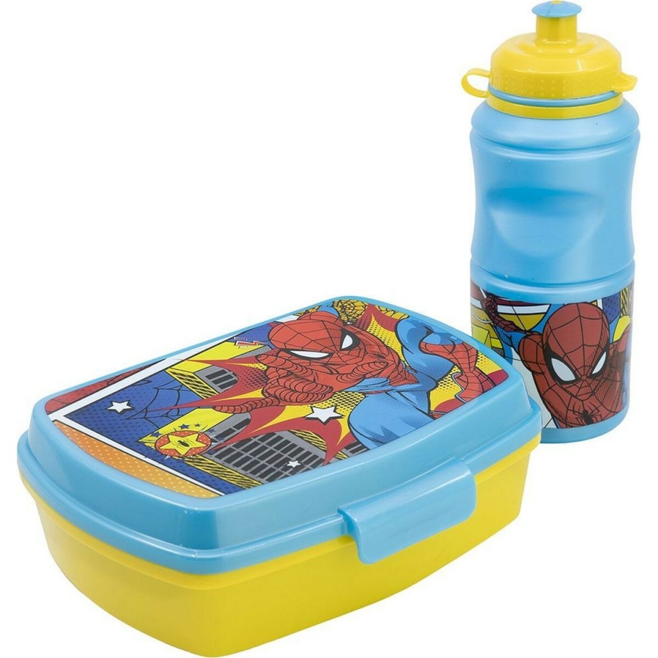Spider-Man Piknikukorv Pudeliga CZ11279 380ml 17cm Plastmass