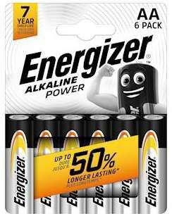 Energizer patarei Energizer Alkaline Power AA CHP6