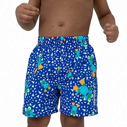 Speedo ujumispüksid COREY CROC ALLOVER 11" WATERSHORT sinine - suurus 5/6