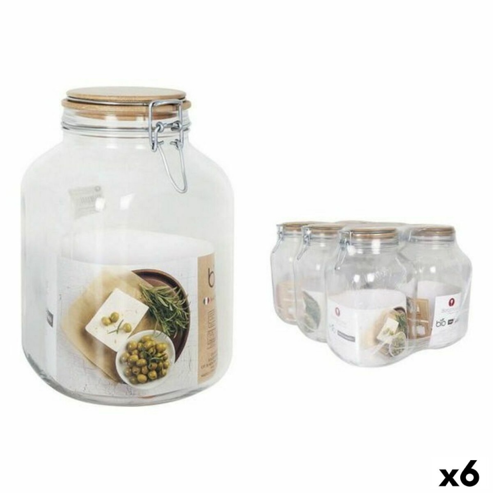 Borgonovo Purk Hermeetiline 3,1 L Bambus 13x13x24cm (6tk)