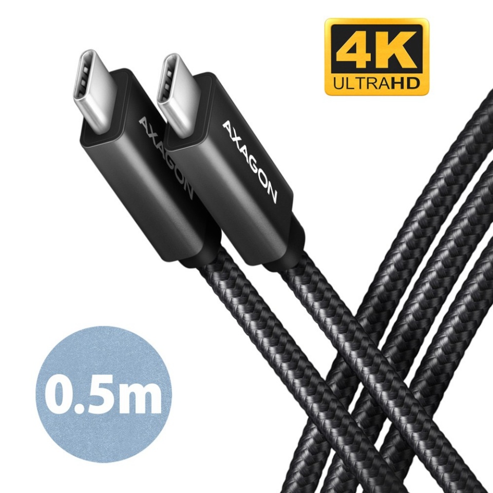 Axagon kaabel BUCM32-CM05AB Cable USB -C USB-C USB3.2 Gen2 0.