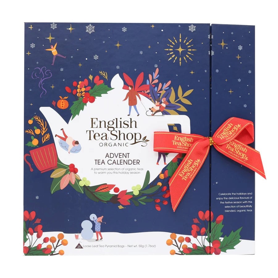English Tea Shopi advendikalender Orgaanilise tee jõulukalender, sinine 25 tk (6 x 50 g)
