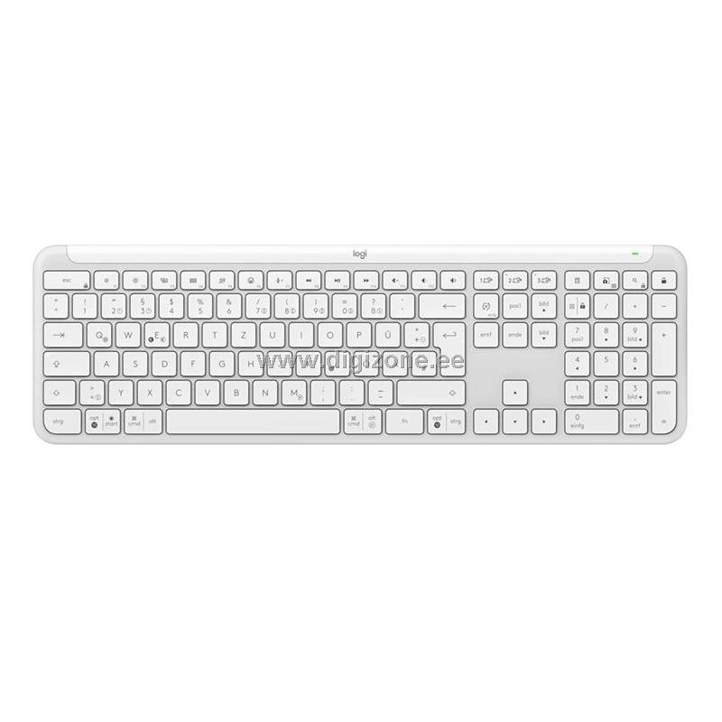 Logitech klaviatuur Signature Slim K950 US (W), valge