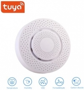 Tuya õhukvaliteedi andur SAB-01 Air Quality Sensor, WiFi, valge