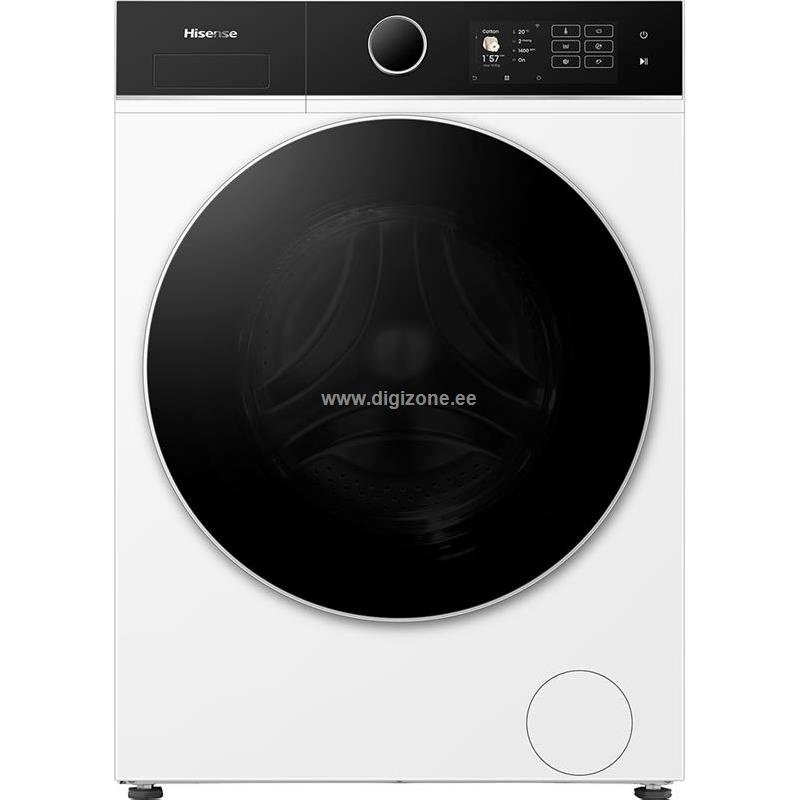 Hisense pesumasin WF5I1045BWQ Front Load Washing Machine, 10,5kg, 1400 p/min, valge