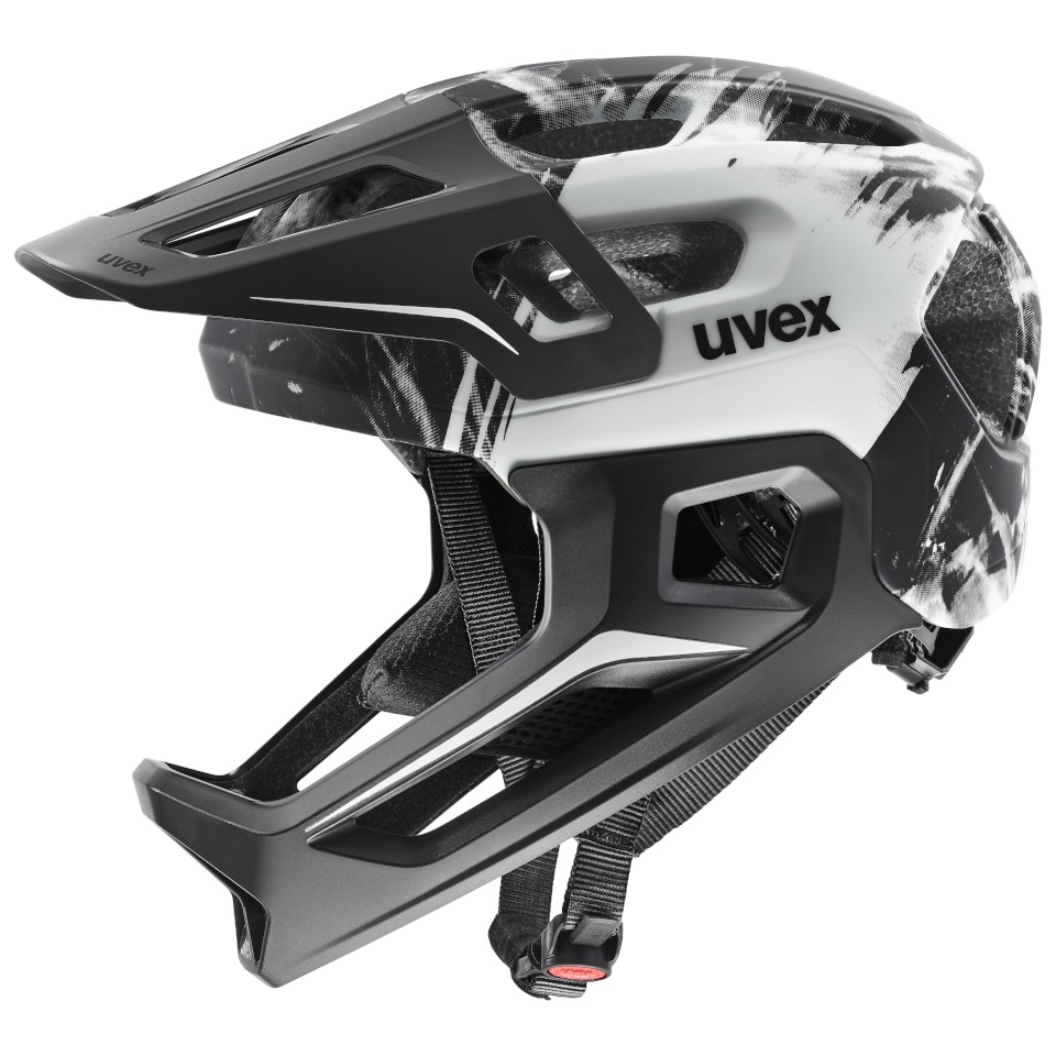 Uvex laste kiiver React JR Fullface 52 56cm, must/valge matt