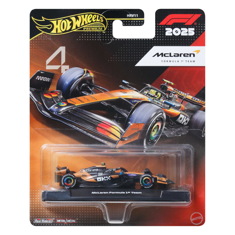 Hot Wheels Premium F1 Race, Lando Norrise McLareni mänguauto