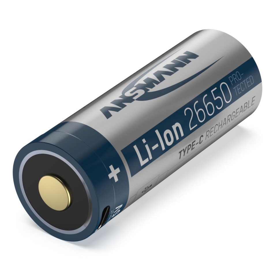 Ansmann akud Li-Ion 26650 5100mAh 3,6V Micro-USB socket 1307-0012
