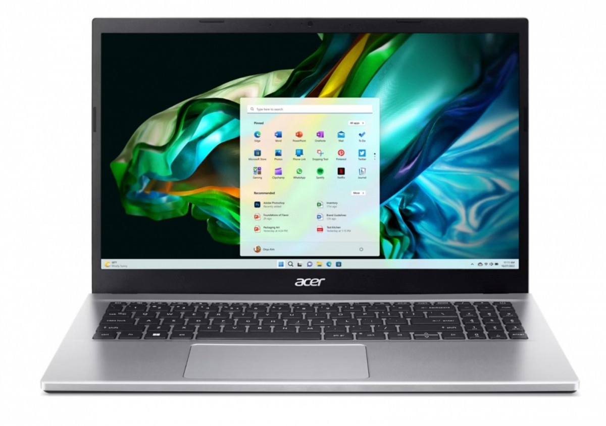 Acer sülearvuti Notebook Aspire 3 A315-44P-R9CB Ryzen 7 5700U . 15.6" Full HD. 16GB. 512GB. Linux. hõbedane
