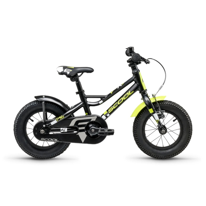 S´COOL laste jalgratas faXe, 12" must-kollane