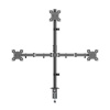 LogiLink Monitor mount triple 17- 27 inches; 10kg per arm max