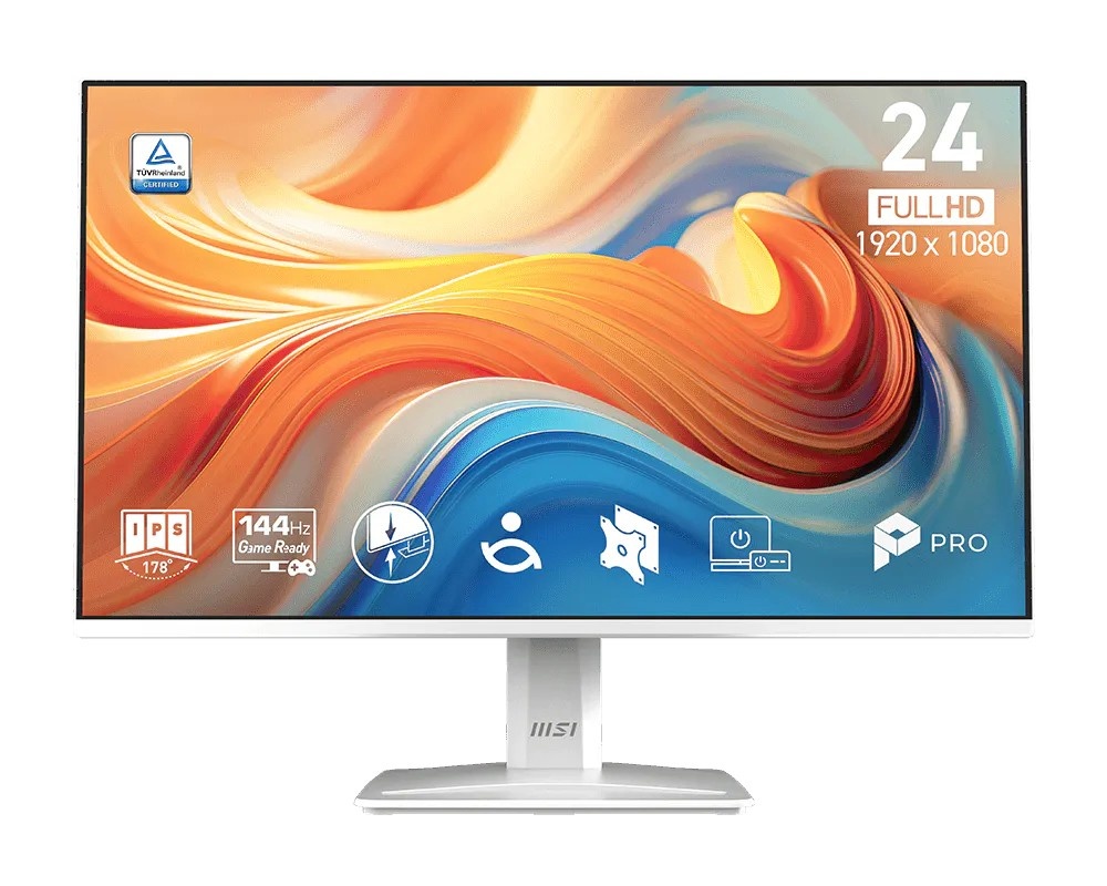 MSI monitor PRO MP243W E14 23.8 inch LED/FHD/FLAT/144Hz/valge