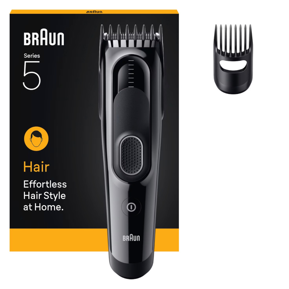 Braun juukselõikur HC5510 Series 5 Hair Clipper, must 