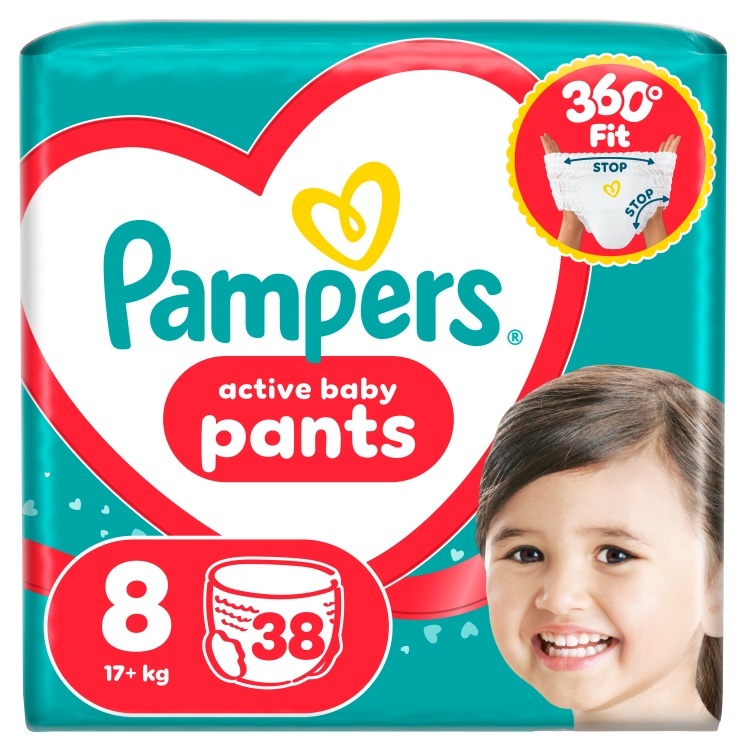 Pampers mähkmed Active Baby Pants Püksmähkmed, suurus 8, 38 tk