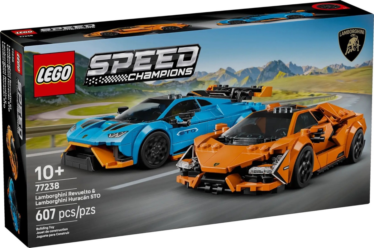 Lego klotsid SPEED CHAMPIONS 77238 Lamborghini Revuelto & Huracán STO