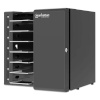 Manhattan Laptop Charging Cabinet Desktop via USB-C 16" 7-bay via USB-C 65W, Suitable for USB-C laptops (to 16"), iPads, MacBooks, Chromebooks, other USB-C devices, Bays 402x290x50mm, USB-C charging cables included,Cart, UK & EU