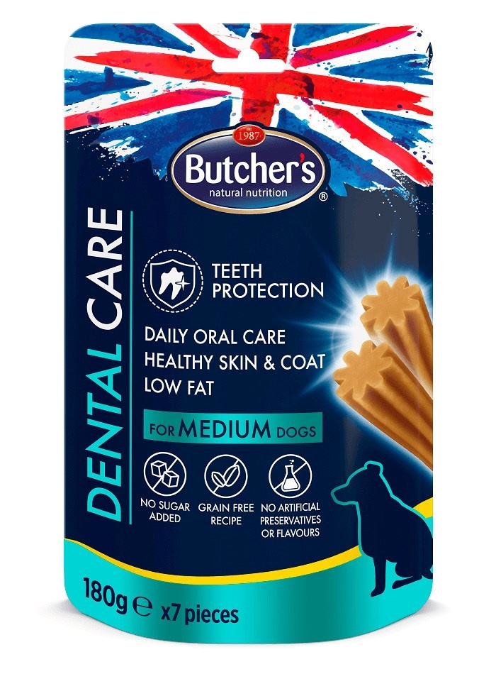 Butcher's maius koerale Dental Care Snack for Medium Sized Dogs, 180g