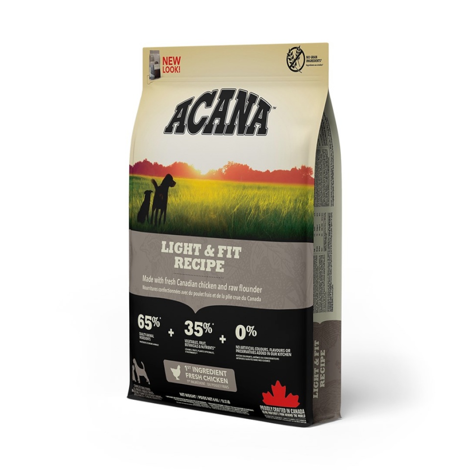 Acana kuivtoit koerale Heritage Light & Fit Dog, 6kg