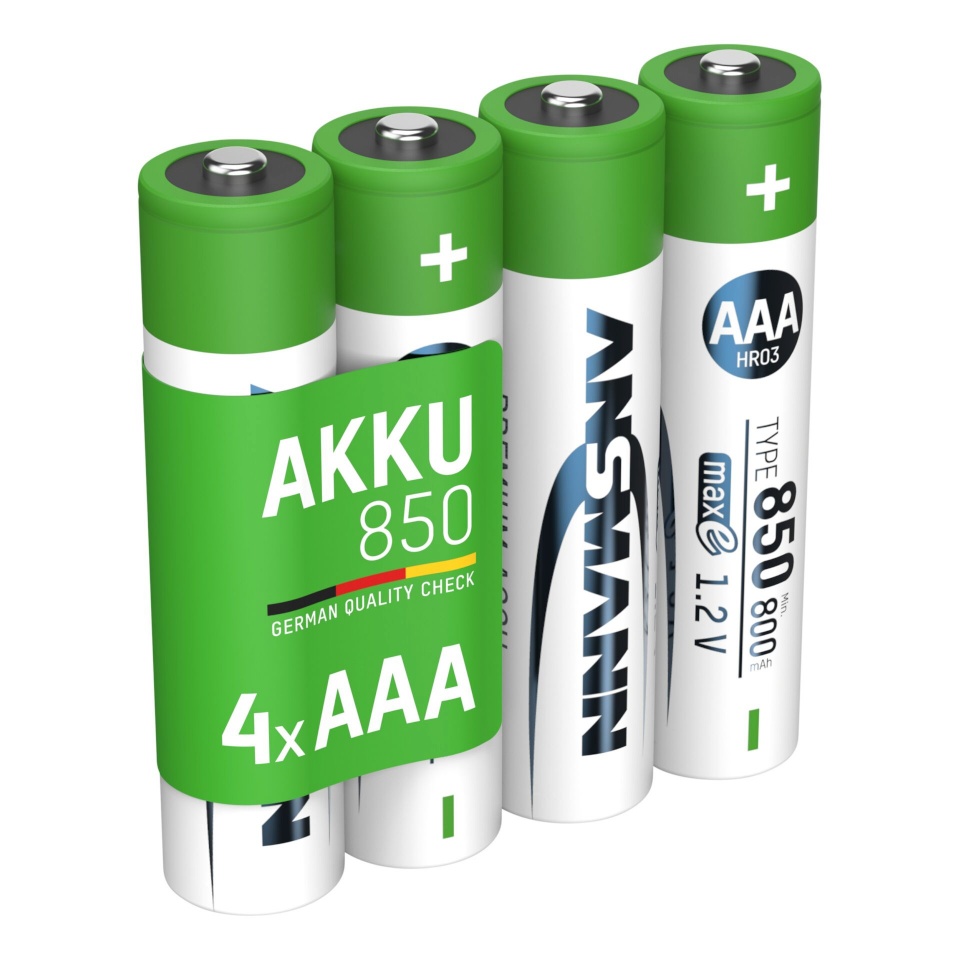 Ansmann akud 1x4 NiMH Micro AAA Type 850 800mAh maxE