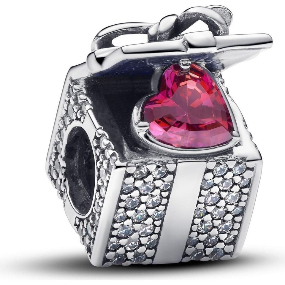 Pandora naiste amulett SPARKLING GIFT BOX Hõbedane