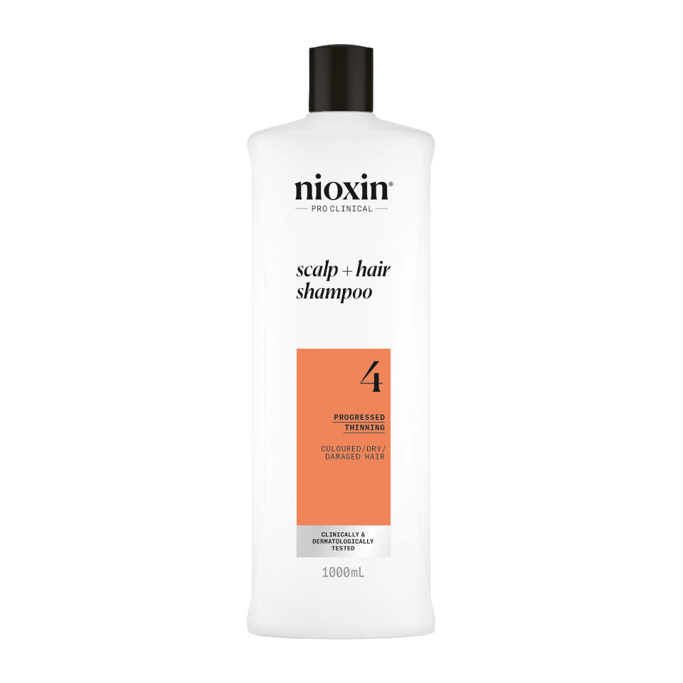 Nioxin šampoon System 4 Scalp + Hair Shampoo 1000ml, naistele