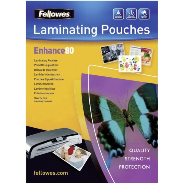 Fellowes lamineerimiskile Glossy 80 Micron Photo Laminating Pouch - 10x15cm