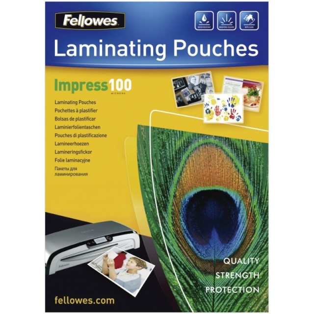 Fellowes lamineerimiskile A3 Glossy 100 Micron Laminating Pouch 100-pakk