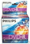 Philips toorikud 8cm DVD-R 30min 1.4GB 5-pakk
