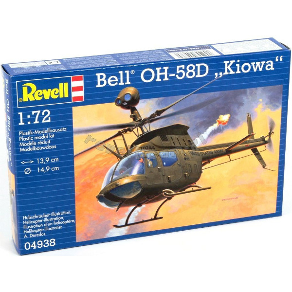 Revell liimitav mudel Bell OH-58D Kiowa 1:72