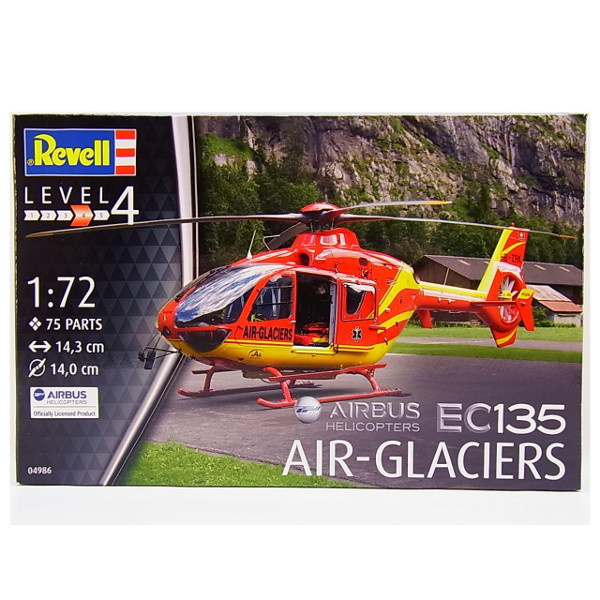 Revell liimitav mudel Airbus Helicopters EC135 AIR-GLACIERS 1:72