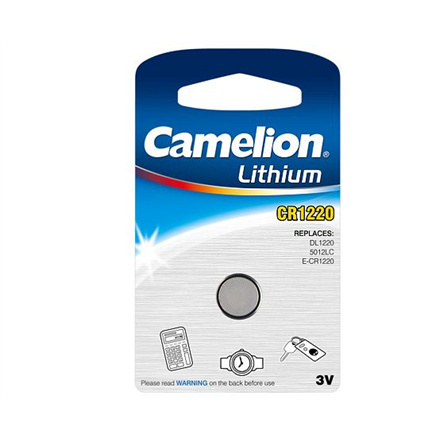 Camelion patareid Lithium Button celles 3V (CR1220), 1-pack