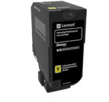 Return Program Cartridge Lexmark tooner kollane | 16 000 pgs | CX725de / CX725dhe