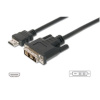 5m HDMI cable type A male - DVI-D type A male, bulk cable