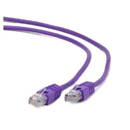Gembird PP12-0.25M/V lilla patch cord cat. 5E molded strain