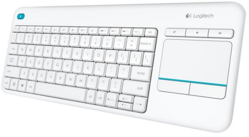 Logitech klaviatuur Wireless Touch Keyboard K400 Plus (Nordic) valge