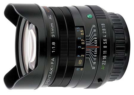 Pentax objektiiv smc FA 31mm F1.8 AL Limited must