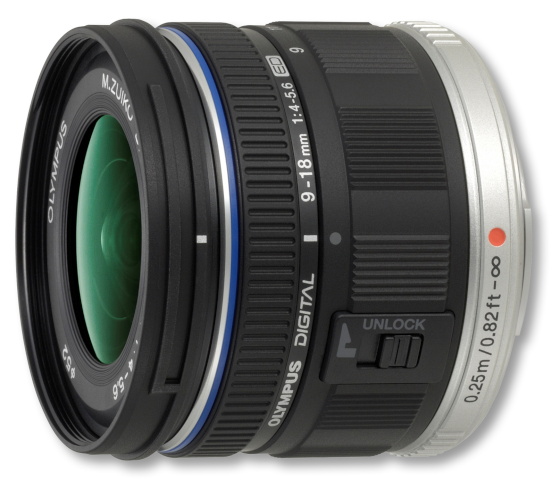 Olympus objektiiv M.Zuiko Digital 9-18mm F4.0-5.6