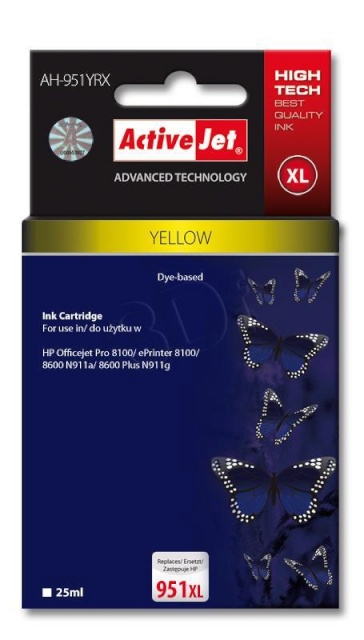 ActiveJet tindikassett AH-951YRX kollane HP (HP 951XL CN048AE) Premium
