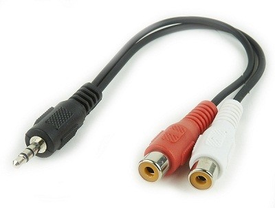 Gembird kaabel stereo minijack -> 2x RCA (CINCH) F 0,2M