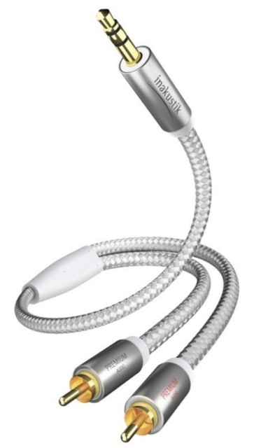 In-akustik audiokaabel Premium Audio Cable 3,5mm Jack Plug - Cinch 5,0m