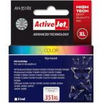 Activejet tindikassett AH-351RX (HP 351XL CB338EE) Tri-Colour Ink Cartridge, Cyan, Magenta, kollane