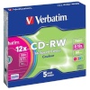 Verbatim toorikud CD-RW 8-12x 700MB 5P Slim Case 43167